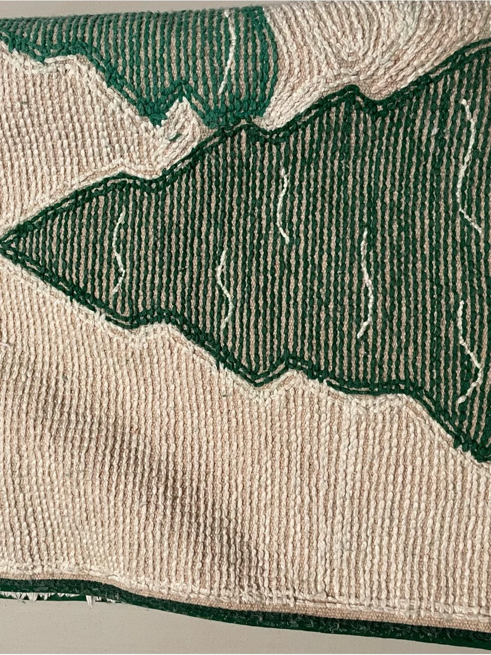 Threshold Green & Cream Christmas Tree Bath Rug New